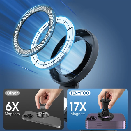 Blavec Autohalterung fürs Telefon BH-03 Magnetisch Ring fürs Lüftungsgitter - Schwarz