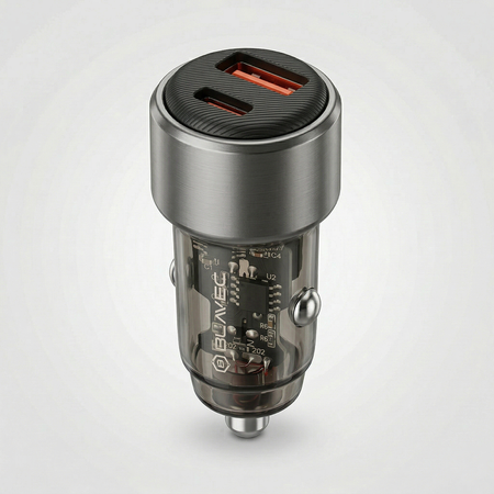 Blavec Autoladegerät BS-05B-C Nitro - USB + Typ C - QC 3.0 83W mit Kabel Typ C auf Typ C (CCBS05BCN-UCB) schwarz