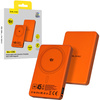 Blavec Magnetische Powerbank fürs Telefon BJ-05 Ultra Fast 10000 mAh 25W 2in1 kompatibel mit MagSafe USB-C - Orange Aluminium