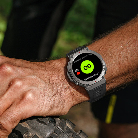 Blavec Smartwatch M-04 AMOLED GPS Voice Call + 1 Armband - Graphit