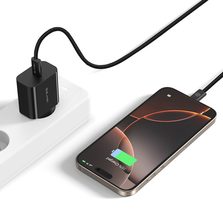 Blavec Netzladegerät BC-7 GaN4 USB-C PD QC 45W 3A mit USB-C-Kabel - Schwarz