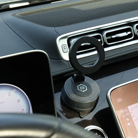 Blavec Uchwyt Samochodowy BHV-03 magnetyczny próżniowy z żelem do szyby / deski (BHV03-PMB) czarny