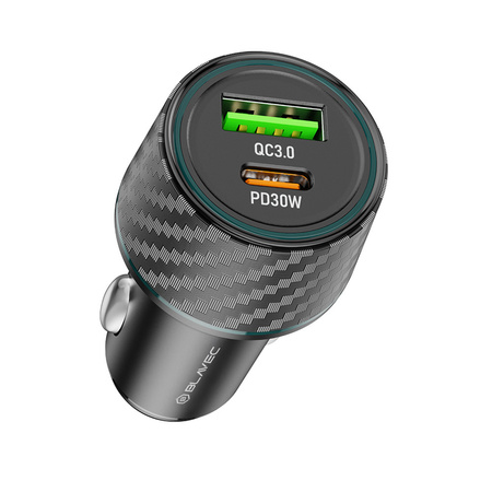 Blavec Ładowarka Samochodowa Carbon USB-C PD 48W 3A