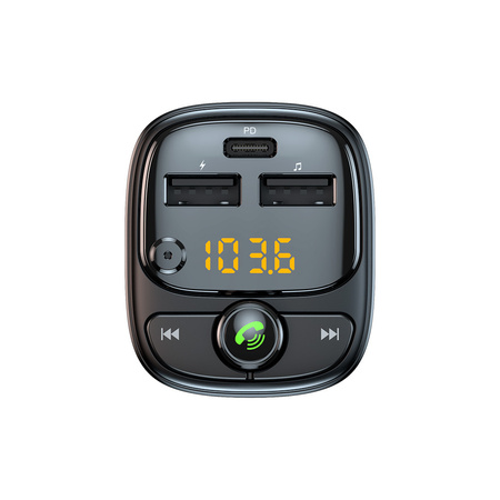 Blavec FM-Transmitter Flash TR-06 MP3, Bluetooth - 2xUSB + Typ C - PD 30W (TFMFTR06-B) schwarz