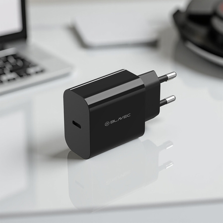 Blavec Netzladegerät BC-7 GaN4 USB-C PD QC 45W 3A - Schwarz