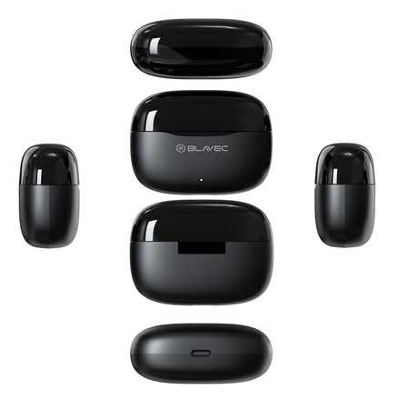 Blavec Bluetooth-Kopfhörer TWS Speak AI mit Live-Übersetzung - Schwarz