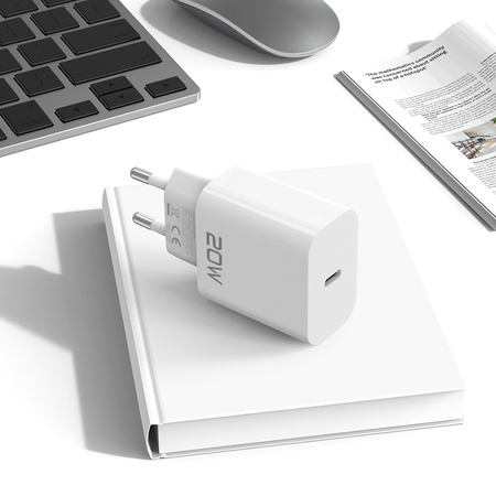 Blavec Netzladegerät BC-9 USB-C PD 20W 3A mit USB-C-Kabel - Weiß