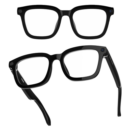 Intelligente KI-Brille mit Kamera, ChatGPT, Mikrofon und Live-Übersetzung + Etui