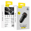 Blavec Ładowarka samochodowa BS-03B Carbon - USB + Typ C -  QC 3.0 48W (CCBS03BC-UCB) czarna