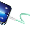 Blavec Candy kabel w oplocie - Typ C na Lightning - PD 20W 2,4A 1 metr (CCA-CL24GN10) zielony