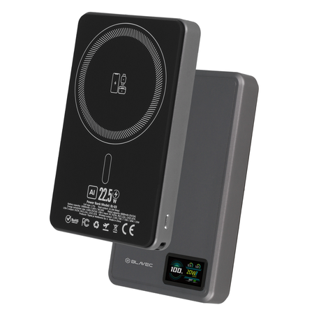 Blavec Magnetische Powerbank fürs Telefon Mini 10000 mAh 22,5W kompatibel mit MagSafe