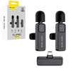 Blavec Kabelloses Krawattenmikrofon MK-01 ClipGo x2 fürs Telefon USB-C - Schwarz