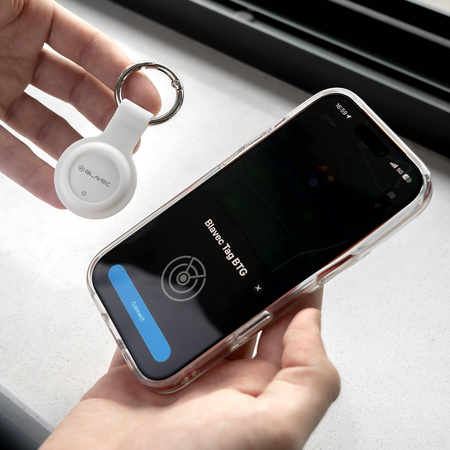 Blavec Lokalizator GPS Tag BTG-01 - Bluetooth Tracker Dual Apple & Android (BTBTG01-W) biały