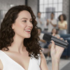 Blavec Kabelloser Lautsprecher Bluetooth WS-08 Karaoke Idol 8W mit 2 Mikrofonen - Schwarz