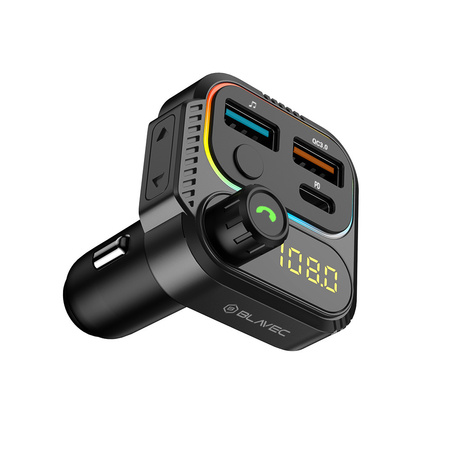 Blavec FM-Transmitter fürs Auto Flash Bluetooth MP3 PD 36W QC3.0 18W USB-C