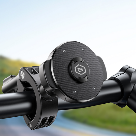 Blavec Fahrrad-/Motorradhalterung fürs Telefon BV-03 Velo Quick Lock kompatibel mit MagSafe für den Lenker - Schwarz