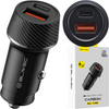 Blavec Ładowarka samochodowa BS-03B Carbon - USB + Typ C -  QC 3.0 48W (CCBS03BC-UCB) czarna