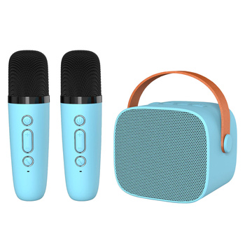 Blavec Kabelloser Lautsprecher Bluetooth WS-07 Karaoke Party 5W mit 2 Mikrofonen - Blau