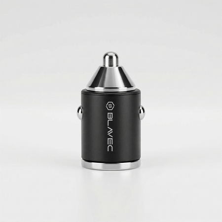 Blavec Autoladegerät BS-02B-C Aero - USB + Typ C - QC 3.0 18W PD 30W mit Kabel Typ C auf Typ C (CCBS02BCA-UCB) schwarz