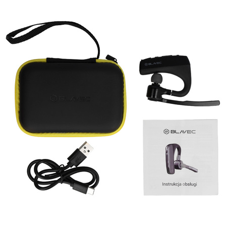 Blavec Bluetooth-Ohrhörer Voyager 1 Multipoint - Schwarz