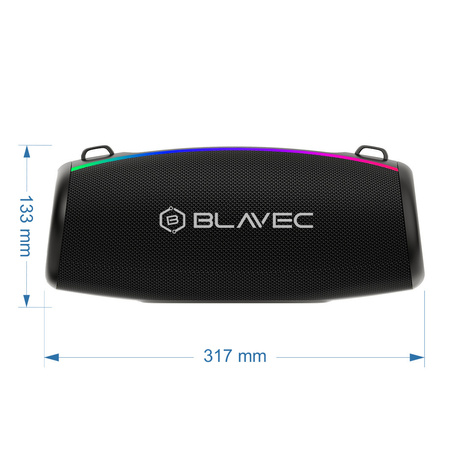 Blavec Kabelloser Lautsprecher Bluetooth TWS 120W Bassbox
