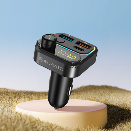 Blavec FM-Transmitter fürs Auto Flash Bluetooth MP3 PD 36W QC3.0 18W USB-C