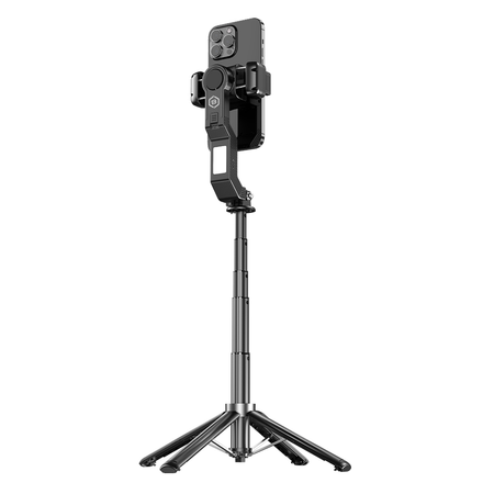 Blavec Selfie-Stick Aluminium Fusion P-10 Gimbal Tripod + Fernbedienung 1 m - Schwarz