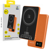 Blavec Magnetische Powerbank fürs Telefon BJ-03 5000 mAh 22,5W 3in1 kompatibel mit MagSafe USB-C - Orange Aluminium
