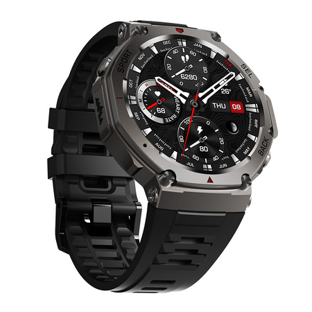 Blavec Smartwatch M-04 AMOLED GPS Voice Call + 1 Armband - Graphit