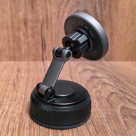 Blavec Autohalterung fürs Telefon BHC-02 Qi2.2 25W Vakuum Magnetisch mit induktivem Laden für die Scheibe - Schwarz