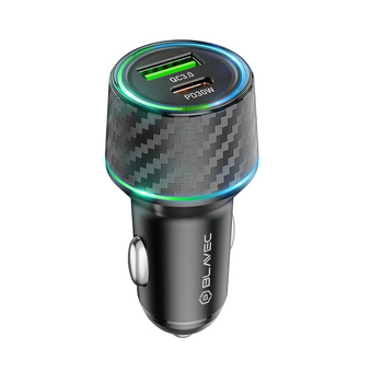 Blavec Ładowarka Samochodowa Carbon USB-C PD 48W 3A