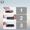 Hartowane szkło Tel Protect Dust-Free Easy Fit Privacy Full Glue 6D do Iphone 15 czarne - 2 sztuki