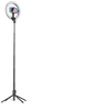 Blavec Lampa pierścieniowa Selfie Aluminium Aura LED RGB Ring P-50 25cm tripod + pilot + 2,3 metra (RLP50-TRB23) czarny