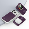 Blavec Powerbank 10000mAh BJ-04 Slim 13,5mm – USB-C, 22,5W, magnetisch und kabellos, MagSafe, 3in1 (PBBJ04-MC10P), Violett, Glas