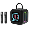 Blavec Głośnik Bezprzewodowy Bluetooth WS-09 Karaoke Fun 10W z 2 Mikrofonami i Wyświetlaczem - Czarny