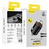 Blavec Autoladegerät BS-02B-C Aero - USB + Typ C - QC 3.0 18W PD 30W mit Kabel Typ C auf Typ C (CCBS02BCA-UCB) schwarz