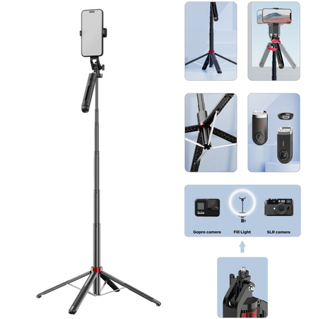 Selfie Stick Aluminium Fusion tripod + pilot 1,8 metra