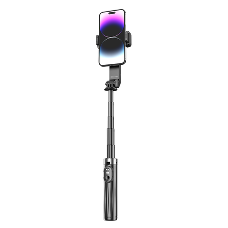 Blavec Selfie-Stick Aluminium Fusion P-10 Gimbal Tripod + Fernbedienung 1 m - Schwarz