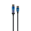 Blavec Velox Kabel geflochten - Typ C auf Typ C - PD 100W 5A LED-Display 1,2 Meter Apple CarPlay/Android Auto (CVE-CC5B12) schwarz