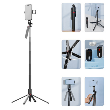 Blavec Selfie-Stick Aluminium Fusion + Fernbedienung + 1 Lampe 2,2 m