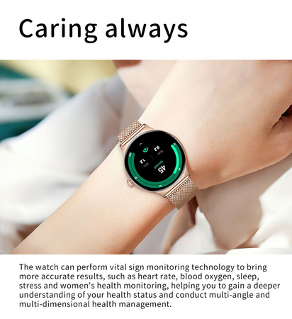 Blavec Damen-Smartwatch Vesta HD AMOLED - Gold