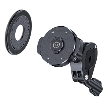 Blavec Fahrrad-/Motorradhalterung fürs Telefon BV-03 Velo Quick Lock kompatibel mit MagSafe für den Lenker - Schwarz