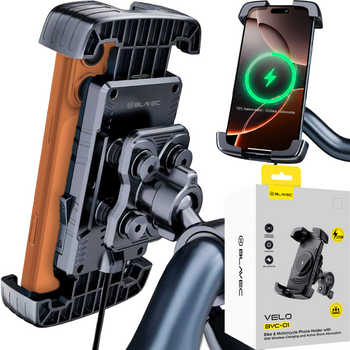 Blavec Fahrrad-/Motorradhalterung fürs Telefon BVC-01 Velo für den Lenker - Schwarz