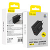 Blavec Ładowarka Sieciowa BC-11 GaN USB + 2xUSB-C QC PD 65W 3A - Czarna