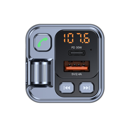 Blavec FM-Transmitter Flash TR-05 MP3, Bluetooth - USB + Typ C - PD 30W (TFMFTR05-B) schwarz