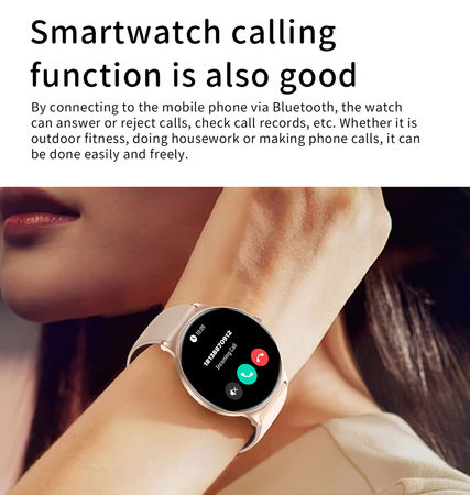 Blavec Damen-Smartwatch Vesta HD AMOLED - Gold