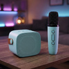 Blavec Kabelloser Lautsprecher Bluetooth WS-07 Karaoke Party 5W mit 2 Mikrofonen - Blau