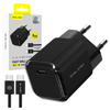 Blavec Netzladegerät BC-6 GaN4 USB-C PD QC 33W 3A mit USB-C-Kabel - Schwarz
