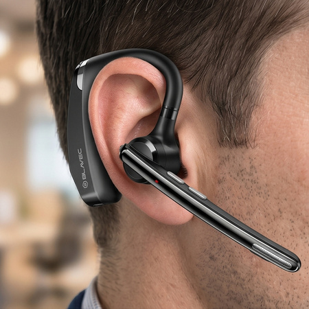 Blavec Bluetooth-Headset Legend 5 Multipoint + Ladeetui (BHLE5-B) Schwarz
