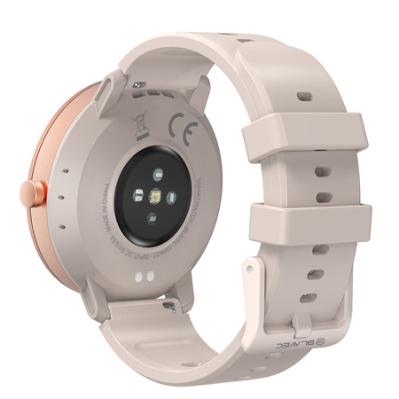Blavec Smartwatch W-20 HD AMOLED GPS Voice Call + 2 Armbänder - Roségold